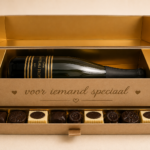 Luxe cavabox met belgische pralines (eigen opschrift mogelijk)