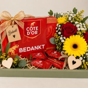 Bedank geschenk met Cote D'or