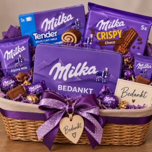 Milka bedank mandje